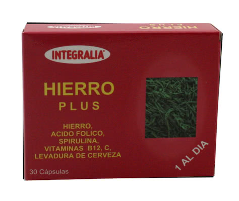 HIERRO PLUS 30 CAP     INTEGRALIA