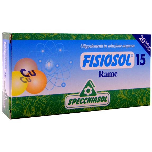 FISIOSOL-15 COBRE 20VIALES SPECCHIASOL