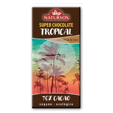 SUPER CHOCOLATE TROPICAL 70% CACAO VEGANO NATURSOY