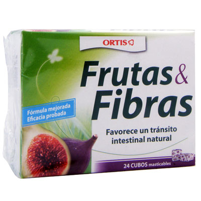 FRUTA Y FIBRA 24 CUBITOS 10GR      ORTIS