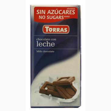CHOCOLATE CON LECHE CON MALTITOL TORRAS