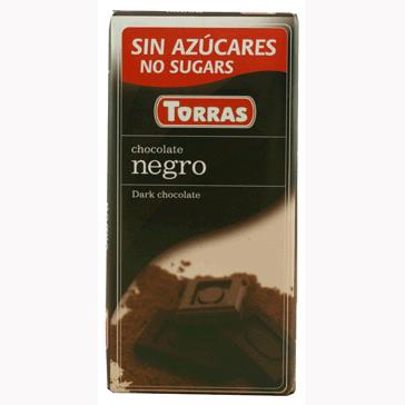 CHOCOLATE NEGRO CON MALTITOL TORRAS