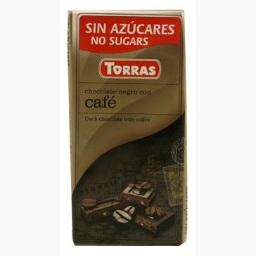 CHOCOLATE NEGRO CON CAFE TORRAS