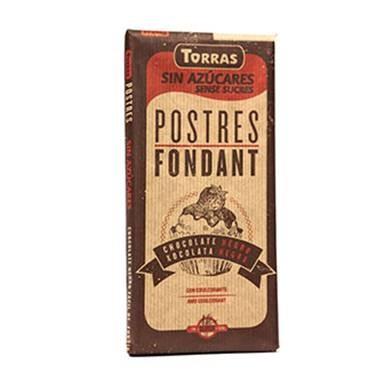 CHOCOLATE FONDANT POSTRES CON MALTITOL TORRAS