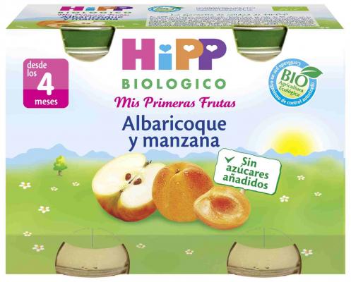 POTITOS BIO ALBARICOQUE Y MANZANA 4 MESES HIPP