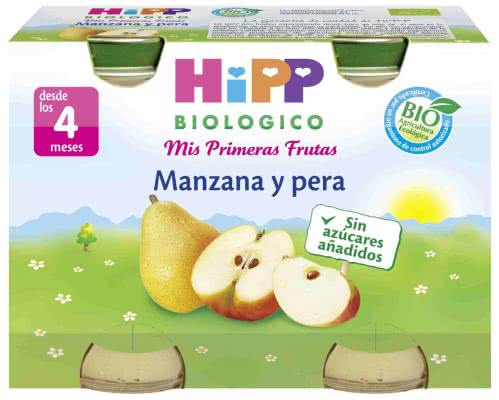 POTITOS BIO MANZANA Y PERA 4 MESES HIPP