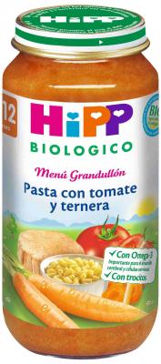 POTITO BIO PASTA CON TOMATE Y TERNERA 12 MESES HIPP
