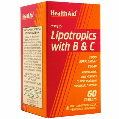 LIPOTROPICS WITH B-C 60COMP  HEALTH AID