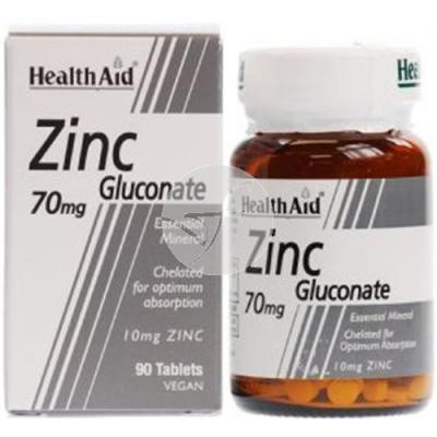 GLUCONATO ZINC 90 COMP  HEALTH AID