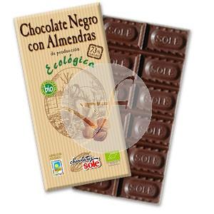CHOCOLATE NEGRO 73 CON ALMENDRAS ECO CHOCOLATES SOLE