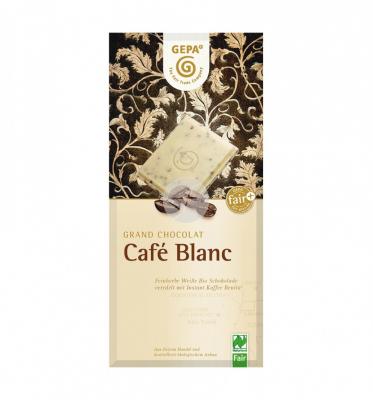 CHOCOLATE BLANCO CON TROCITOS DE CAFE BIO GEPA