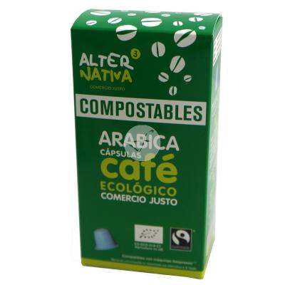 CAPSULAS COMPOSTABLES DE CAFE ARABICA ECOLOGICO ALTERNATIVA 3