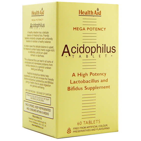 ACIDOPHILUS MEGA POTENCY 60COMP HEALTH