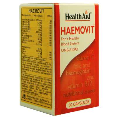 HAEMOVIT 30 CAP          HEALTH AID