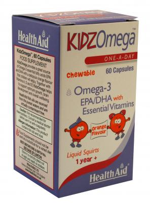 KIDZ OMEGA MASTICABLE 60 COMP HEALTH AID