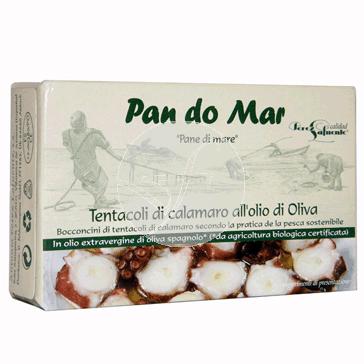 TENTACULOS DE CALAMAR EN ACEITE DE OLIVA PAN DO MAR